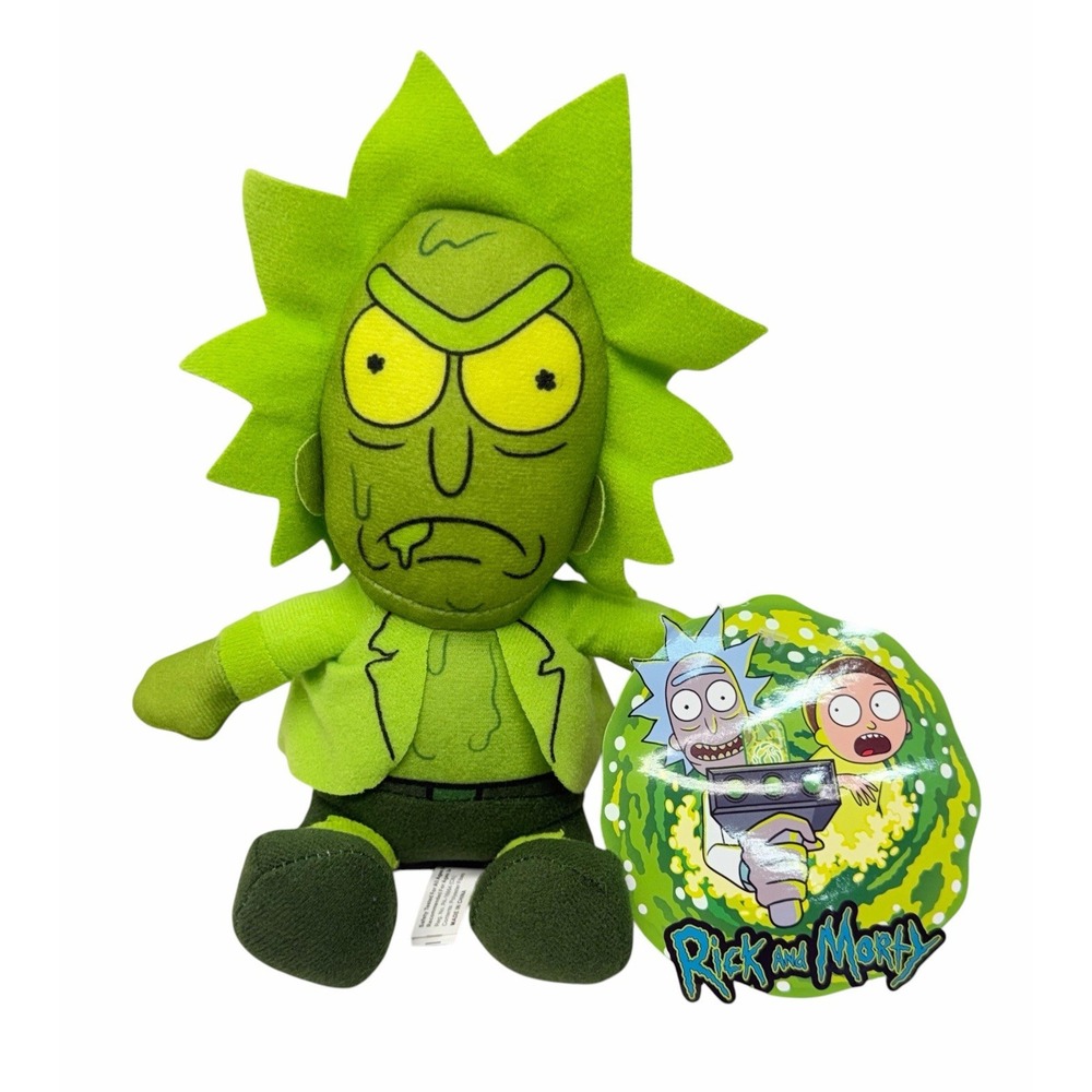 Rick and Morty 8" TOXIC Rick Plush Toy Factory With Tag 2020 - NEW